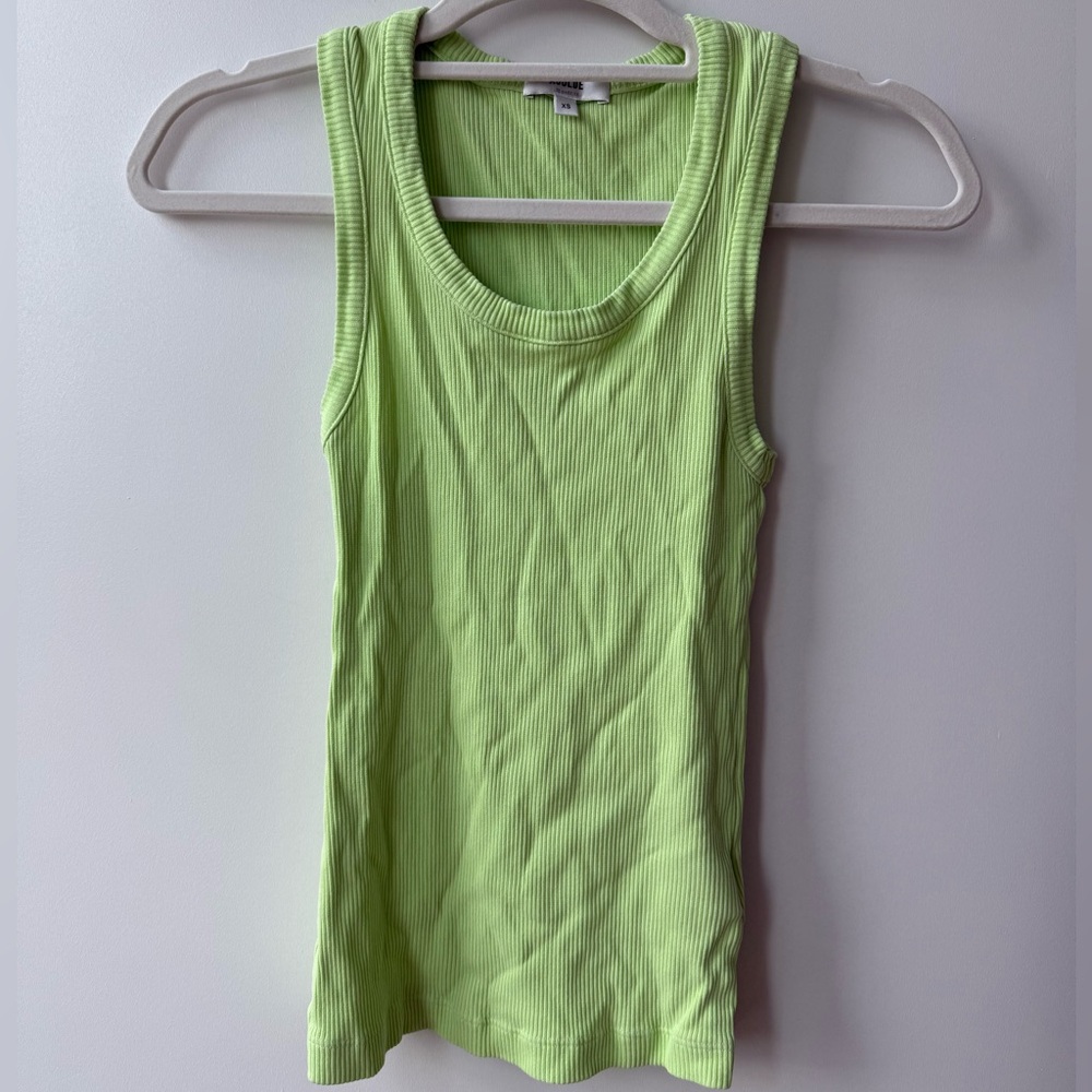 AGOLDE green cotton poppy tank top in amazing condition